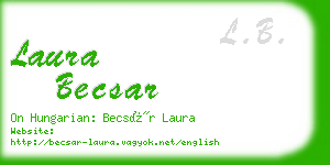laura becsar business card
